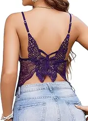 [Avidlove] Womens Camisole Lace Spaghetti Strap Tank Top Tube Slim Basic Cami Tops