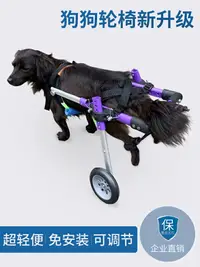 在飛比找樂天市場購物網優惠-狗輪椅后肢后腿殘疾二輪助力拉車寵物輪椅貓咪輪椅輕款新品寵物車
