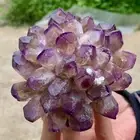 418G New Find purple PhantomQuartz Crystal Cluster MineralSpecimen
