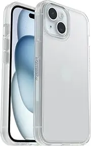 OtterBox Symmetry Clear Case for iPhone 16e / iPhone 15 / iPhone 14 / iPhone 13, Shockproof, Drop Proof, Protective Thin Case, 3X Tested to Military Standard, Clear