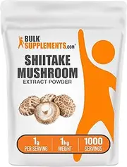 BulkSupplements.com Shiitake Mushroom Extract Powder (5 Kilograms - 11 lbs)