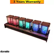 Pseudo Glow Tube Clock Electronic Clock Alarm Announce Time LED Digital Display