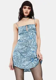[Frankies Bikinis] Leoni Silk Mini Dress