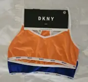 2 Pack Girls DKNY Racer Back Bralettes size MEDIUM (8-10)