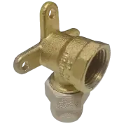 25 Pieces 1/2" Female NPT x 1/2" CPVC Drop Ear Elbow, Lead Free Brass