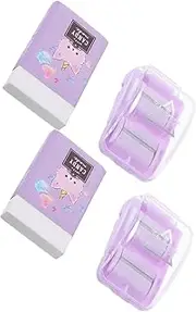 GRADENEVE Erasers Crumb Collector 2 Sets Mini Eraser Rollers for Desktop Crumb Cleaners