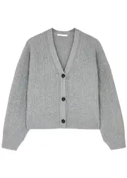 Helmut Lang Wool and Cashmere-blend Cardigan - Light Grey - S (UK8-10 / S) S (UK8-10 / S)