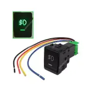 Push Button Fog Lights Switch For Nissan X-Trail w/LED Indicator Lights 4-Pole