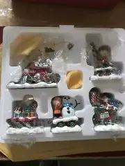 Danbury Mint Peanut Gallery Charlie Brown Christmas Train Snoopy Paperwork Box