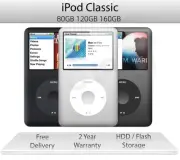 New Apple iPod Classic 7th 160GB 256GBGen Best Xmas Gift USA Freeshipping
