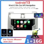 9" Android 13.0 Stereo Radio GPS Nav Head Unit Wifi For 2010-2023 Toyota 4Runner