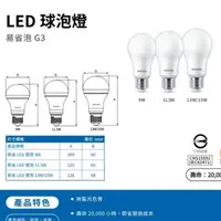 在飛比找蝦皮購物優惠-(U LIGHT) PHILIPS 易省 LED 燈泡 13