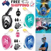 Snorkelling Mask Full Face Anti-fog Swimming Scuba Diving Mask Goggles For GoPro