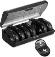 Weekly Pill Organiser 2 Times a Day, 7 Day Pill Organiser for Am Pm, Large Pill