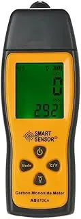 AS8700A Carbon Monoxide Meter,SMART SENSOR CO Meter,1000ppm CO Analyzer,Digital CO Leak Detector,Handheld Carbon Monoxide Detector