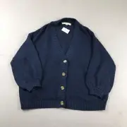 Loft Sweater Womens XL Blue Button Up Cardigan Lightweight NWT