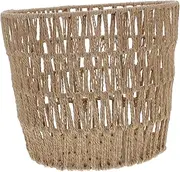 WATIIFUFU Woven Storage Basket Decorative Paper Rope Storage Basket for Organizing Books More Stylish for Home Office Nursery and Bathroom Use