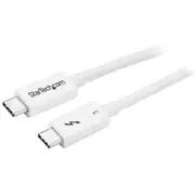 StarTech TBLT34MM50CW Thunderbolt cable 0,5 m 40 Gbit/s White