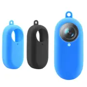 Silicone Black/Blue Protective Cover Anti-Shake Case for Insta360 GO 2 Camera c