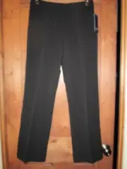 ANNE KLEIN POLY RAYON SPANDEX BLACK PANTS SLACKS WOMENS SZ 8 NWT $89