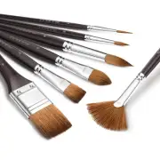 Sable Watercolor Brushes Professional, 7Pcs Kolinsky Sable Brush Set Variety ...