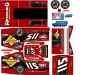 SALVAS MUDBOSS TRAXXAS SLASH Kenny Tremont 2022 THEME WRAP KIT