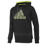 ADIDAS Mens 2016 Black/Dark Onix/Electricity TECH FLEECE PULLOVER HOODIE