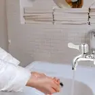Motion Sensor Faucet Bathroom Splash Proof Resistant