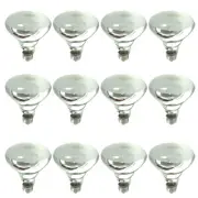 12 Frosted Reflector Flood Light Bulb Frosted 100w 120v Medium Base E26 Lamp R30