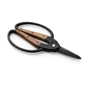 Barebones Walnut Scissors, Large - Ambidextrous Grip, Wide Handles & Comfortable