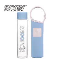 在飛比找Yahoo!奇摩拍賣優惠-正版Snoopy史努比清漾隨手杯 玻璃杯玻璃瓶(附隔熱套) 