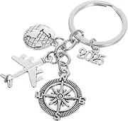 Travel Keychain Holder for Retirees and Travelers Lightweight Key Ring with Charming present for Pilots and Adventure and Skin Safe Jewelry