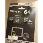 COSTCO 好市多PNY 64G 256G MICRO SDXC防水記憶卡 符合C10 U3 4K規格