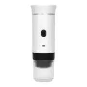 White Portable Espresso Coffee Machine - Universal 3-in-1 Capsule, Coffee Powder