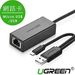 綠聯 USB/MICRO USB OTG網路卡