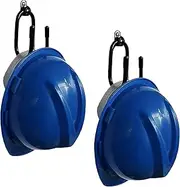 2 Pack Universal Over The Seat Hard Hat Rack, Wall Mount Hard Hat Holder Hanger Hook - Strong & Flexible for Variety of Hard Hat - Simple to install. Your hard hat is always right within arms reach.
