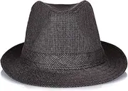 [LANREN] Male Outdoors Hat Dad Casual Jazz Cap Large Size Fedora Hats (Color : Coffee, Size : 60CM)