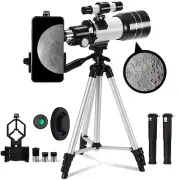 300x70 Telescope for Adults & Kids Astronomy, Phone Adapter & Adjustable Tripod