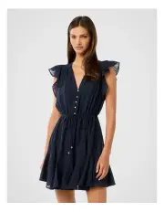 [Forever New] Maxine Flutter Sleeves Mini Dress in Navy