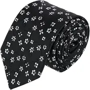 [Trafalgar] Men's Big & Tall Tudor Daisy and Vine Silk Business Necktie