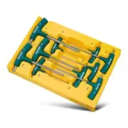 New Sidchrome 10pce T-Handle Imperial Hex Key Wrench Set Ergonomic Ball Point