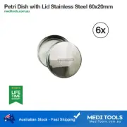 Petri Dish, Stainless Steel, Non Rusting, 60x20mm, Lab, Scientific, Premium