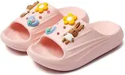 [LENEZEN] Kid's Slides Girls Boys Comfort Non-Slip Thick Sole Slippers Summer Beach Shoes Shower Slippers Indoor & Outdoor