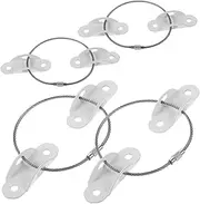 GARVALON Bookcase Wall Anchor Furniture Safety Straps 4 Sets Baby Proofing Kit Child Proof Locks
