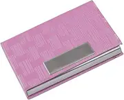 [XYZOOM] XYWHPGV Faux Leather Coated Woven Pattern ID Bank Card Case, Pink(15cfb ebb1a d39b2 5f4cb e5bf4 813f2
