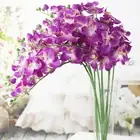 DIY Craft Butterfly Orchid Artificial Silk Fake Plant Flower Home Decoration