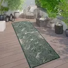 Rugshop Outdoor Rugs and Runners Palm Leaf Textured Indoor Outdoor Rug 2 x 7 Rug