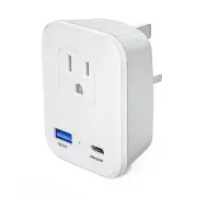 Type G UK Power Plug Adapter, 2 Travel Adapters Type G and Type B, UK adapter