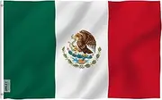 ANLEY Fly Breeze 3x5 Foot Mexico Flag - Vivid Color and Fade Proof - Canvas Header and Double Stitched - Mexican MX National Flags Polyester with Brass Grommets 3 X 5 Ft