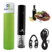 Electric Wine Opener, Rechargeable Automatic Corkscrew, Touch Sensor Smart Co...